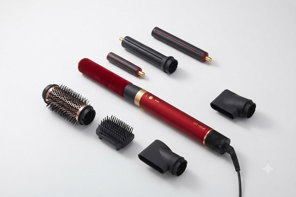 HS09 6-in-1 Professional Hair Styler: Dry, Curl & Straighten