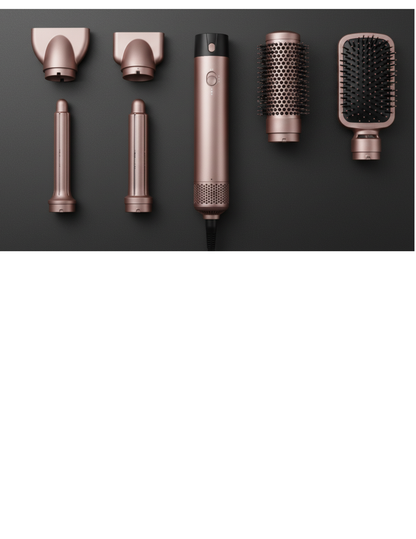 HS09 6-in-1 Professional Hair Styler: Dry, Curl & Straighten