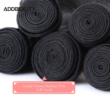 Natural Wave Brazilian Raw Virgin Hair Bundles – 100% Human Hair (10–30 Inch)