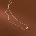 The Silver Pearl Drop Necklace