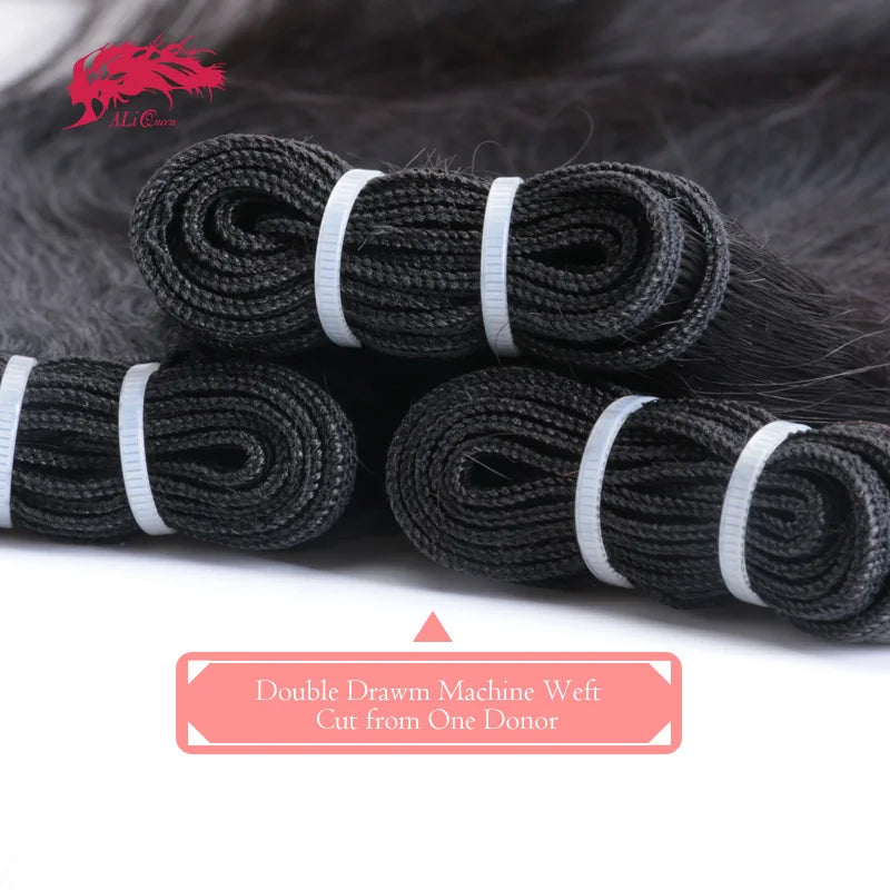 Luxe Hair Bundles Straight Human Hair Bundles Virgin Hair Weave For Women Indian 100% Human Hair Extensions