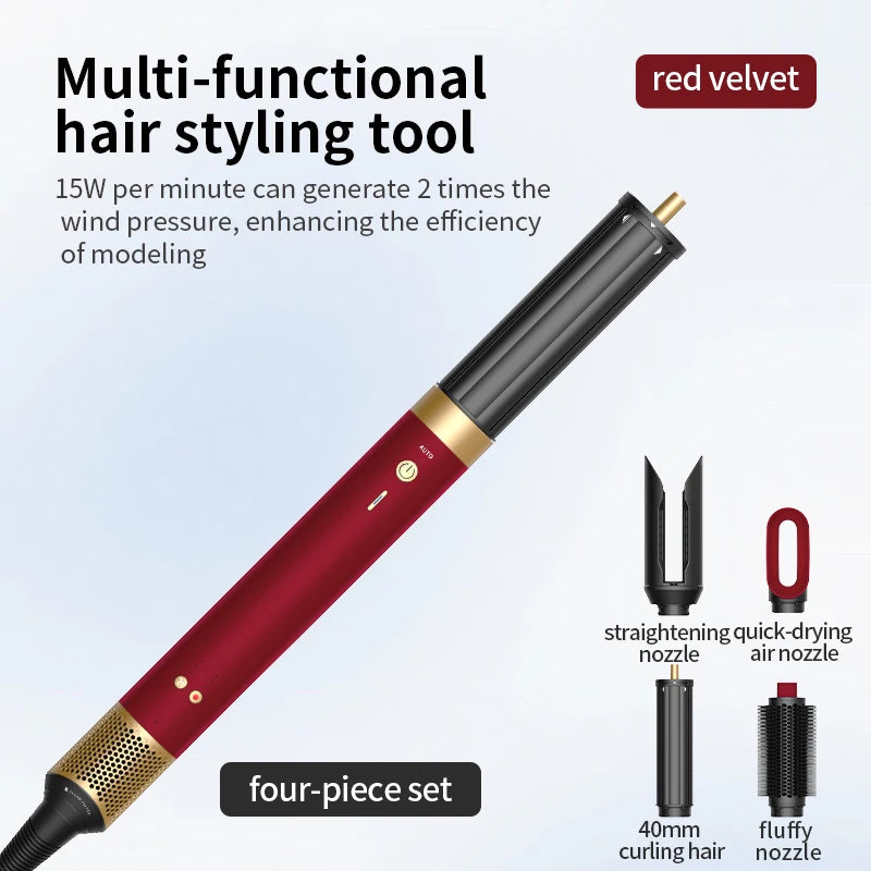 HS09 6-in-1 Professional Hair Styler: Dry, Curl & Straighten