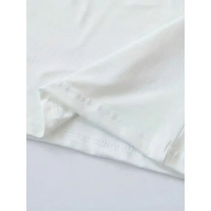 Women's Cropped Slogan T-Shirt | Pure Cotton Crew Neck Short Sleeve Top