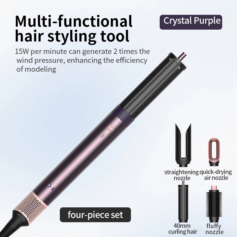 HS09 6-in-1 Professional Hair Styler: Dry, Curl & Straighten