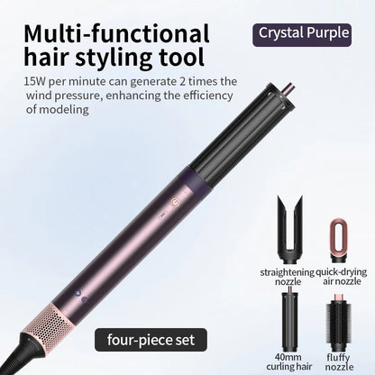 HS09 6-in-1 Professional Hair Styler: Dry, Curl & Straighten