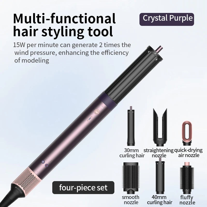 HS09 6-in-1 Professional Hair Styler: Dry, Curl & Straighten