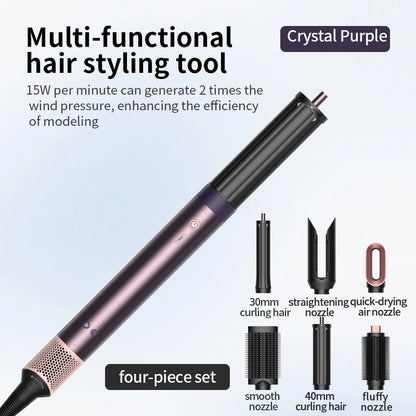 HS09 6-in-1 Professional Hair Styler: Dry, Curl & Straighten
