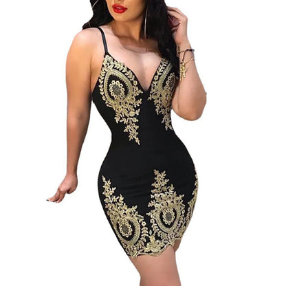 Women's Halter Neck Backless Mini Dress