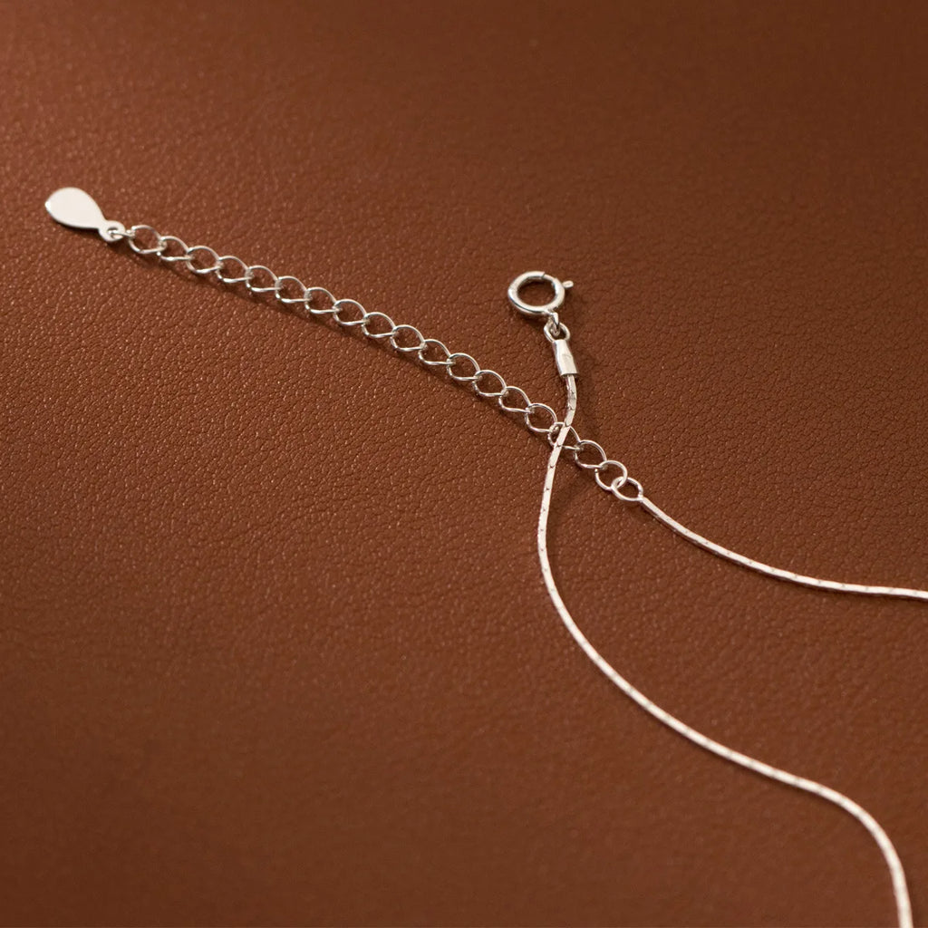 The Silver Pearl Drop Necklace