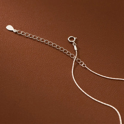 The Silver Pearl Drop Necklace