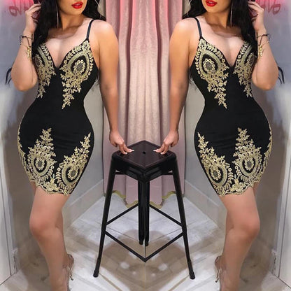 Women's Halter Neck Backless Mini Dress