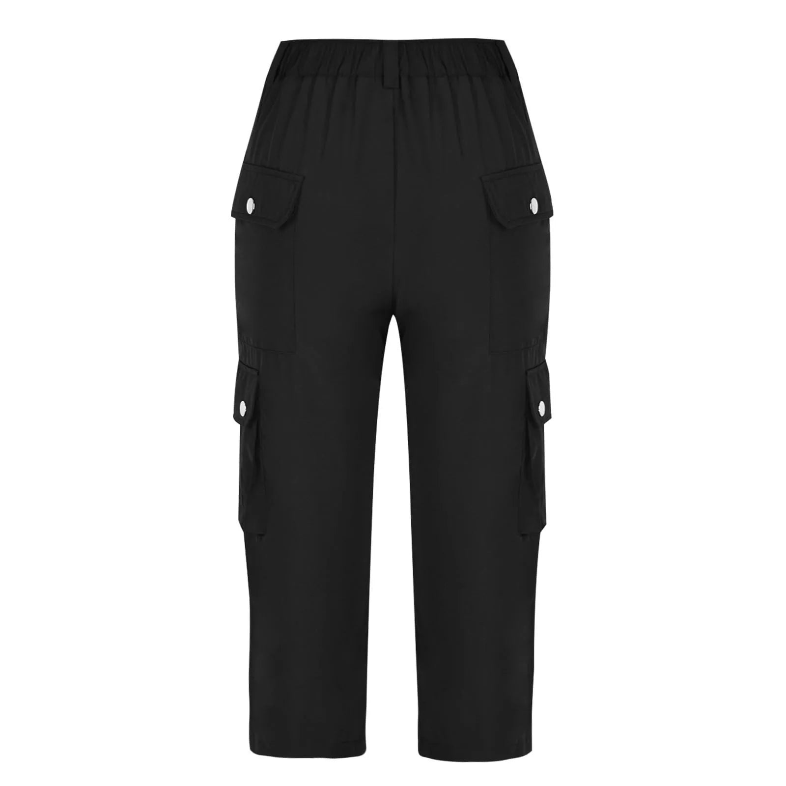 High Waist Cargo Capris Pants – Women's Summer Casual Hiking Trousers