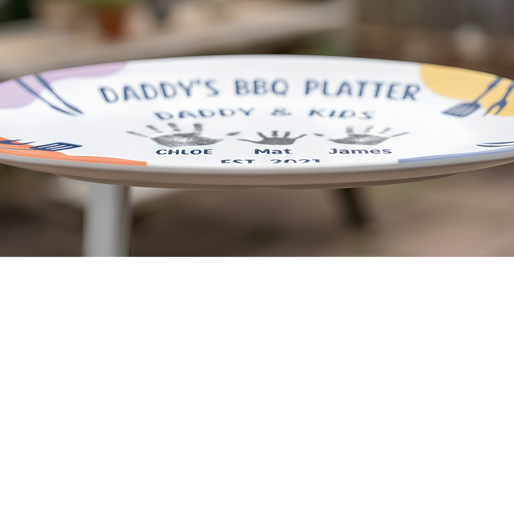 Personalized "Grill Master" Father's Day BBQ Platter