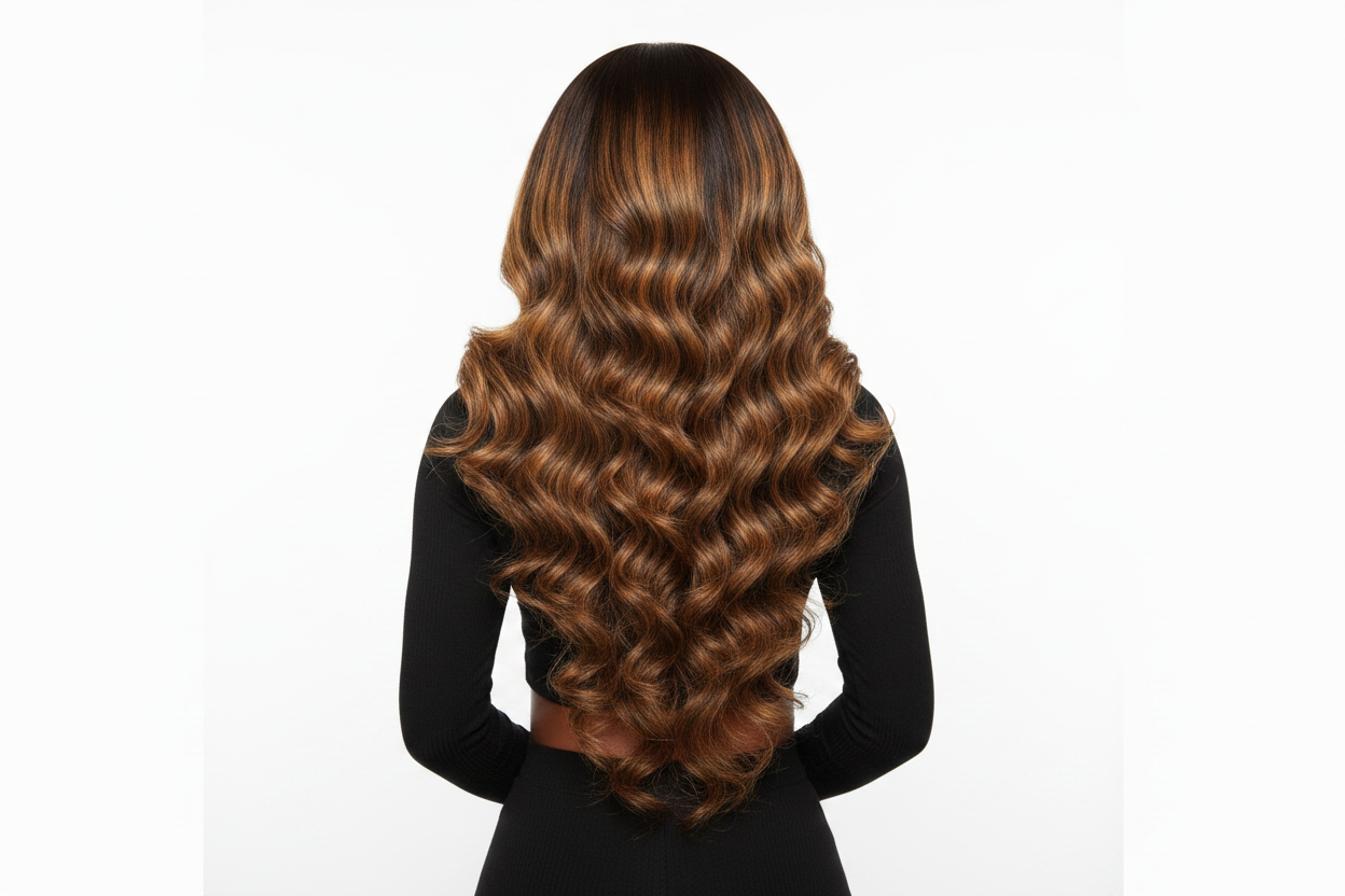 Back View - Body Wave Highlight Hair