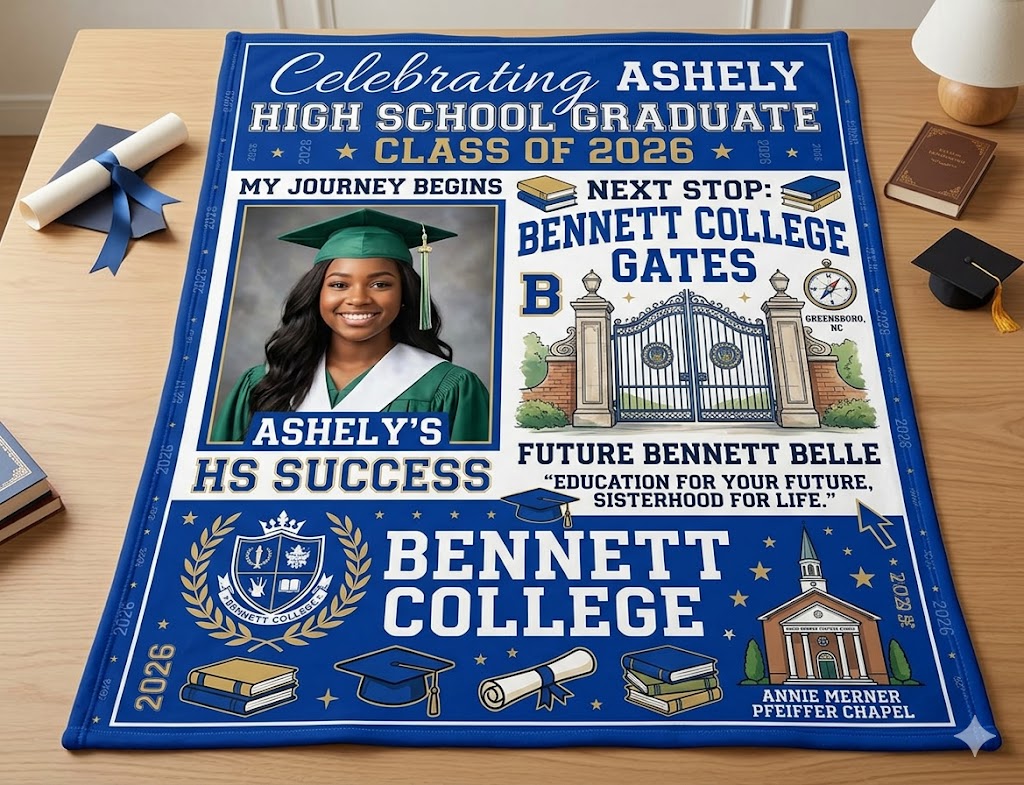 The Next Chapter Custom Graduation Transition Blanket