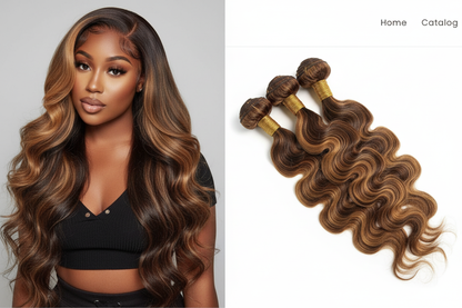 Body Wave Highlight Hair Bundles