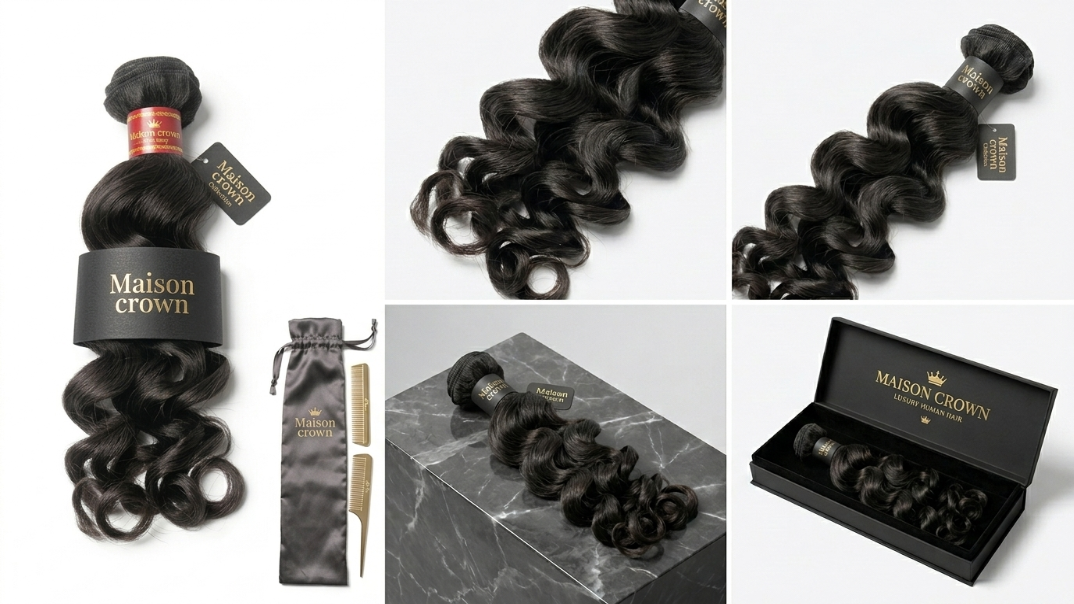 Natural Wave Brazilian Raw Virgin Hair Bundles – 100% Human Hair (10–30 Inch)