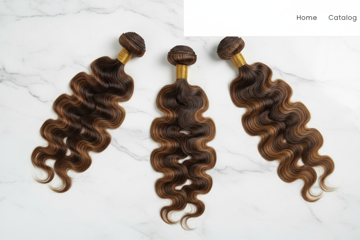 Flat Lay - Hair Bundles Detail