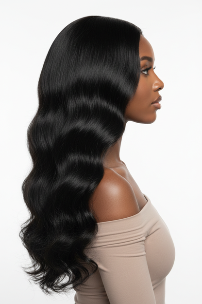 Side profile - Body Wave Brazilian Bundles
