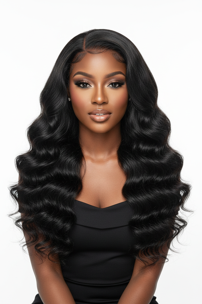 Front view - Natural Wave Peruvian Hair Bundles