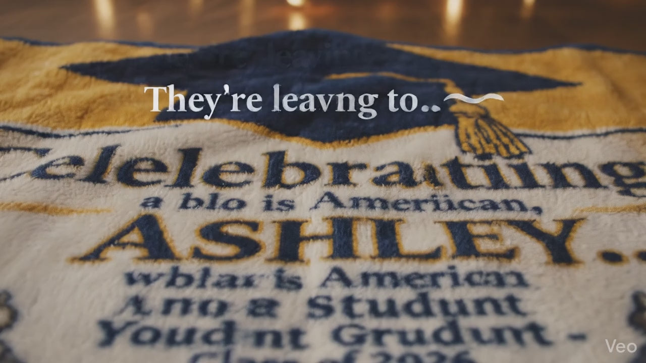 The Next Chapter Custom Graduation Transition Blanket