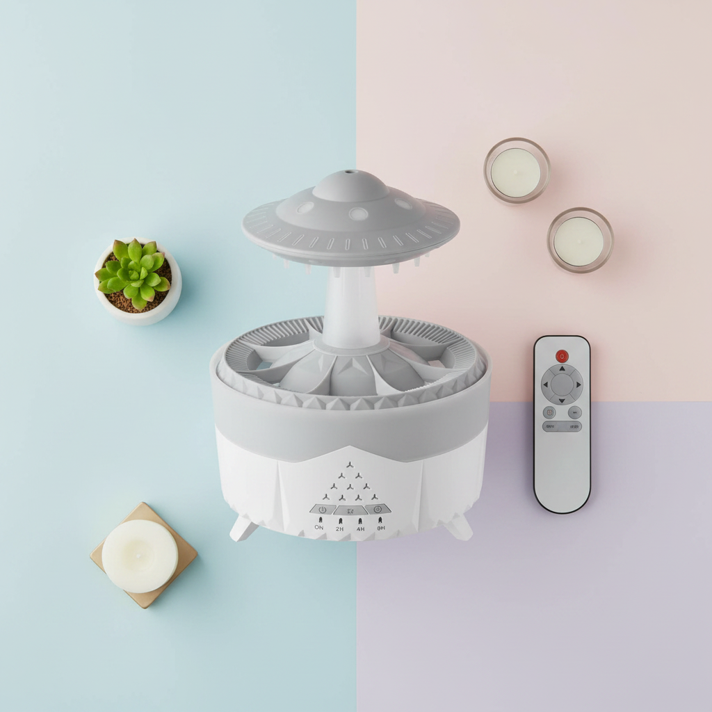 Rain Cloud Humidifier - Flat Lay