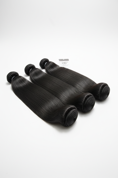 Straight Brazilian Hair 26" - 3/4 Angle