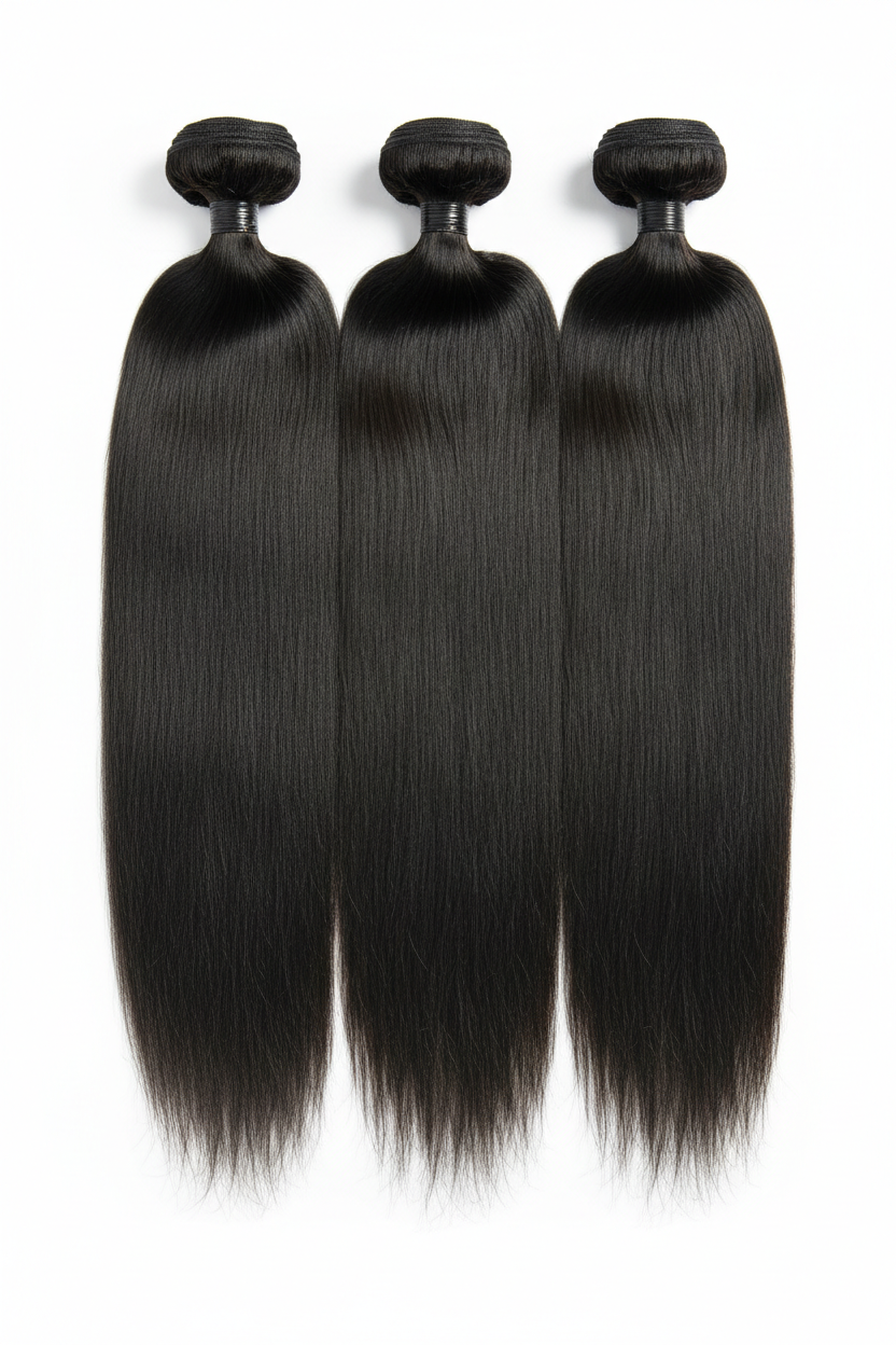 Straight Brazilian Hair 26" - Back
